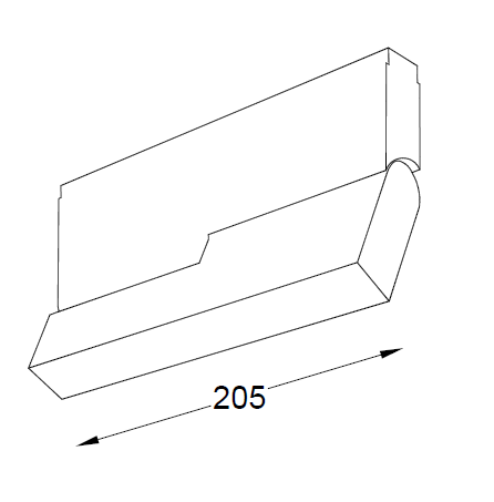 7W INSIGHT PLX FLEXX šviestuvas į magnetines sistemas, 680lm, juodas, DALI