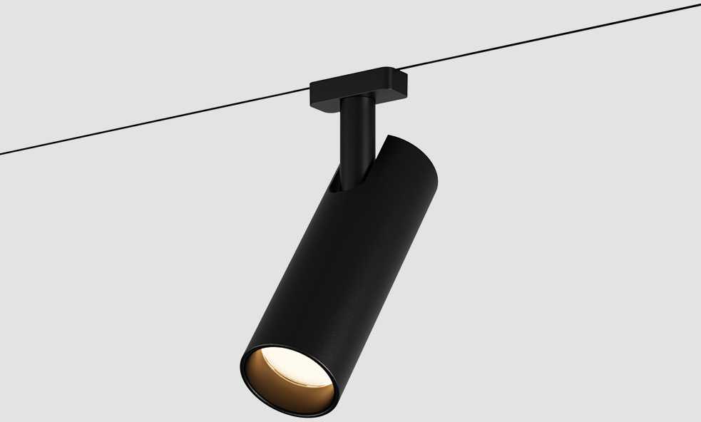 7W LED akcentinis šviestuvas į magnetinę sistemą ZAMBELIS MAGNETIC 3MM, juodas, 3000K, dimeriuojamas, 25115