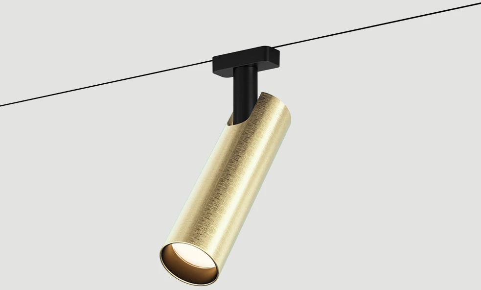 7W LED akcentinis šviestuvas į magnetinę sistemą ZAMBELIS MAGNETIC 3MM, žalvario sp., 3000K, dimeriuojamas, 25117