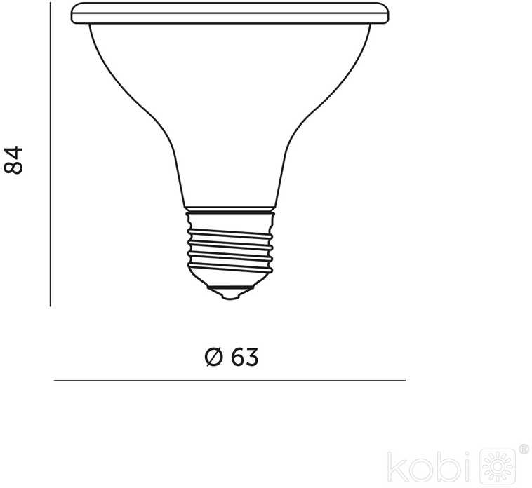 7W LED augalų auginimo lemputė PLANTY, E27, juoda, 1200K