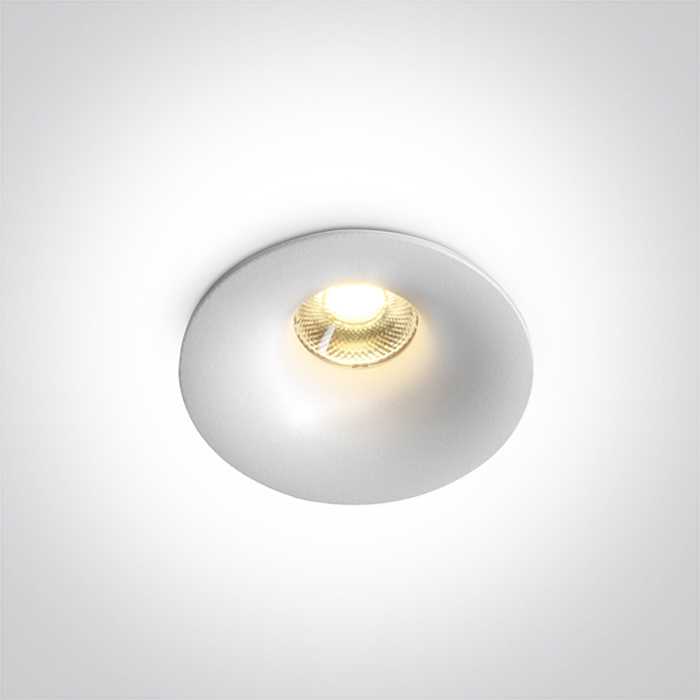 7W LED įleidžiamas šviestuvas, baltas, 3000/3500/4000K, 10107DX/W/V