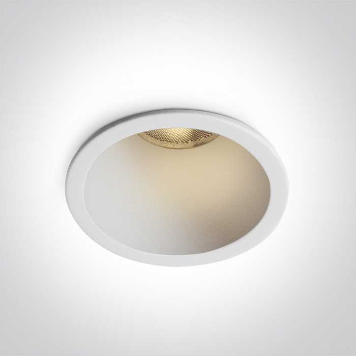 7W LED įleidžiamas šviestuvas, baltas, 3000/3500/4000K, 10107J/W/V