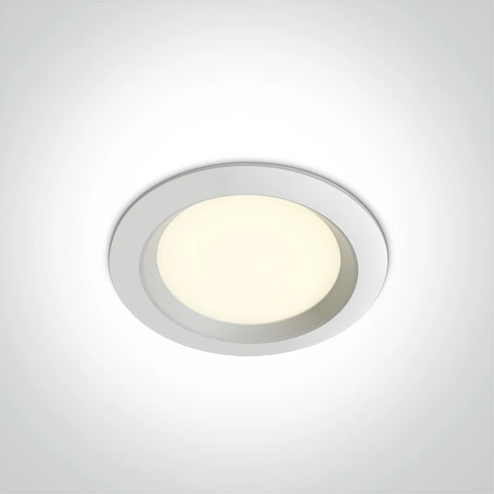 7W LED įleidžiamas šviestuvas, baltas, 3000/4000/5000K, 10107T/W/V