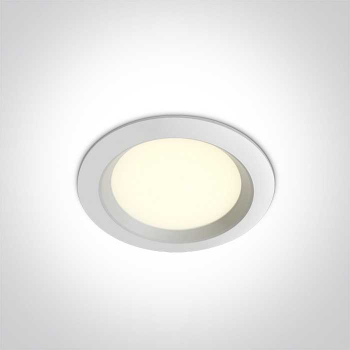 7W LED įleidžiamas šviestuvas, baltas, 3000/4000/5000K, 10107T/W/V
