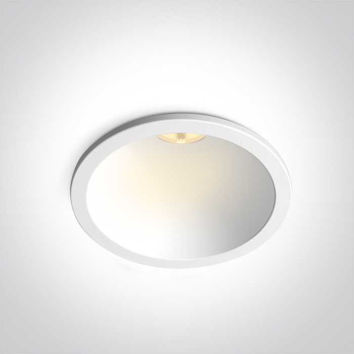 7W LED įleidžiamas šviestuvas, baltas, 3000/4000/5000K, 50°, 10107D/W/V