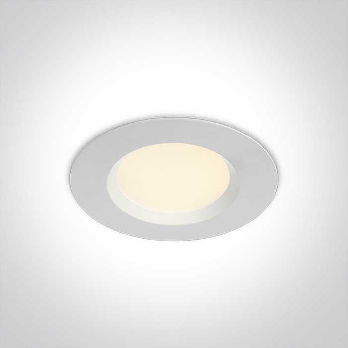 7W LED įleidžiamas šviestuvas, baltas, 3000-4000K-6000K, 10107UV/W/V