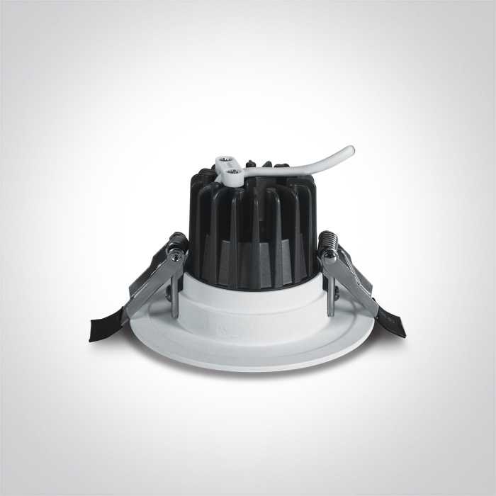 7W LED įleidžiamas šviestuvas, baltas, 3000K, IP54, 10107M/W/W