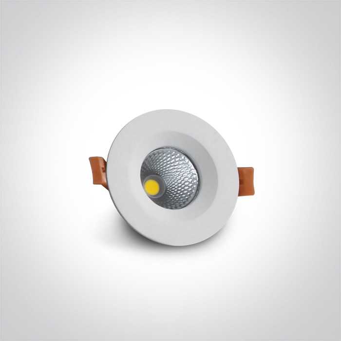 7W LED įleidžiamas šviestuvas, baltas, 3000K, 10107CA/W/W
