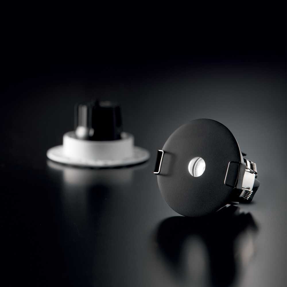 7W LED įleidžiamas šviestuvas INFINITY, juodas, 3000K, 355702