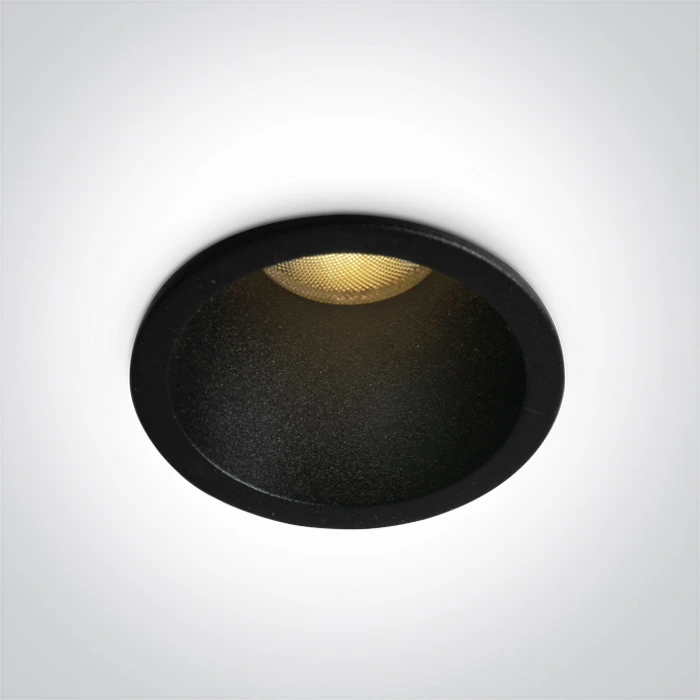 7W LED įleidžiamas šviestuvas, juodas, 3000/3500/4000K, 10107J/B/V