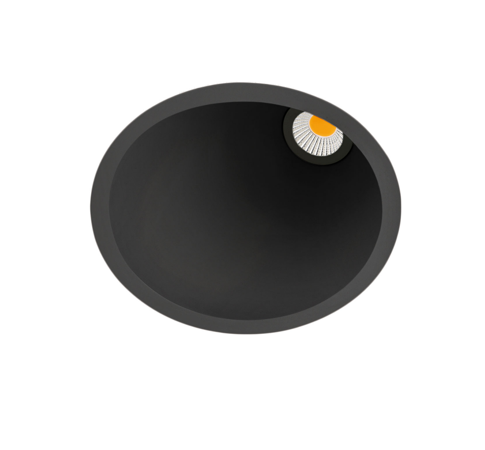 7W LED įleidžiamas šviestuvas SWAP L, juodas, 3000K