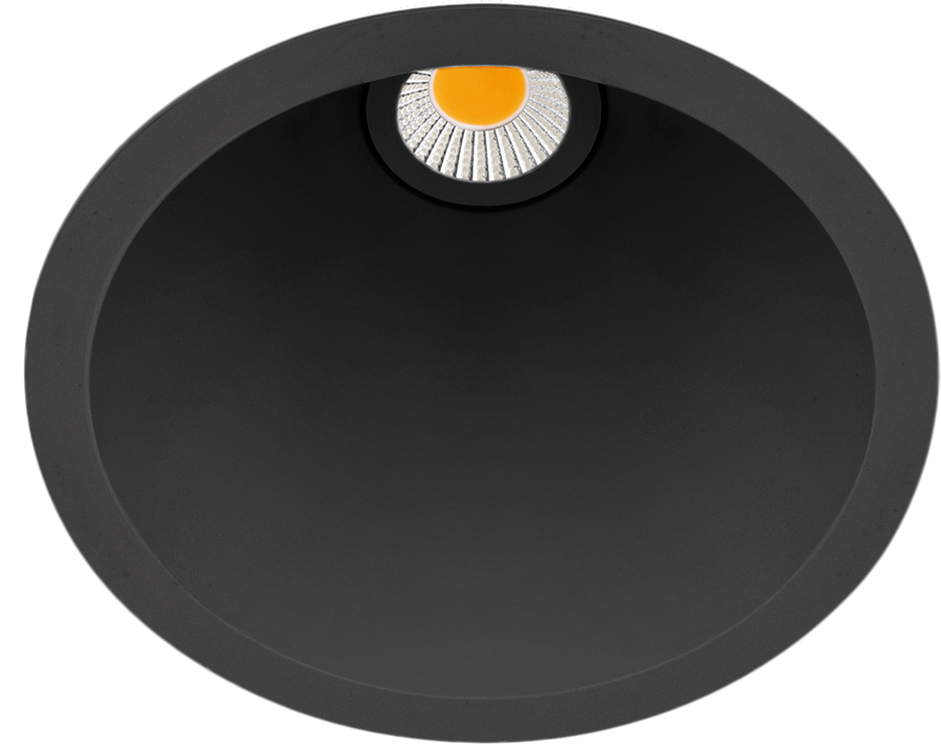 7W LED įleidžiamas šviestuvas SWAP, matinės juodos sp., 4000K, 42°
