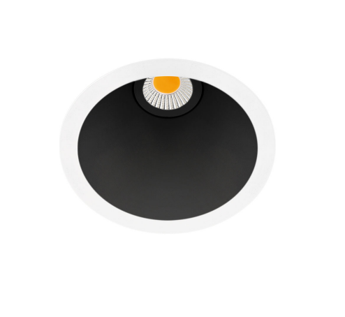 7W LED įleidžiamas šviestuvas SWAP S, baltos/juodos sp., 3000K
