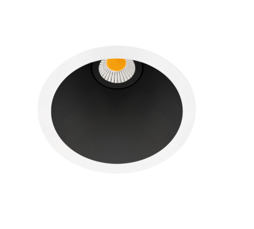 7W LED įleidžiamas šviestuvas SWAP S, baltos/juodos sp., 3000K, dimeriuojamas