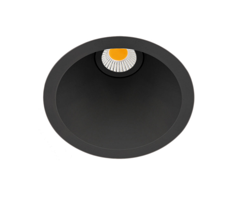 7W LED įleidžiamas šviestuvas SWAP S, juodas, 3000K