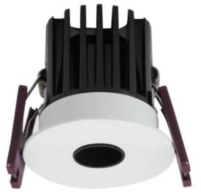 7W LED įleidžiamas šviestuvas XPIXEL, matinės baltos/juodos sp., 3000K