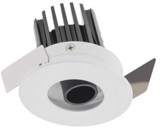 7W LED įleidžiamas šviestuvas XPIXEL, matinės baltos/juodos sp., 2700K