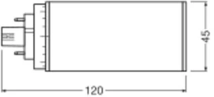 Ledvance 7W LED lemputė DULUX, GX24q-2, baltos matinės sp., 4000K