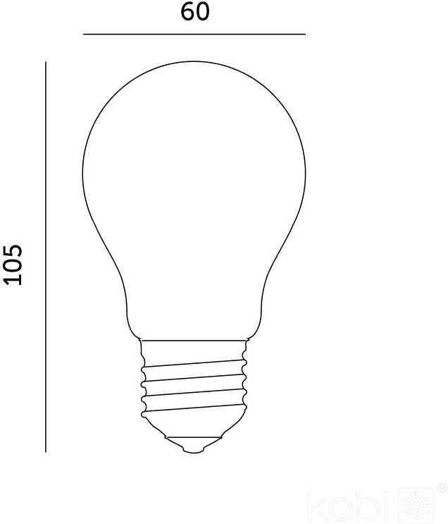 7W LED lemputė FGS, E27, balta, 3000K, 360°