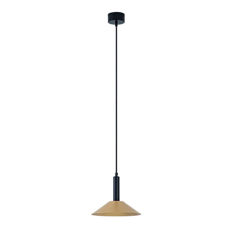 7W LED pakabinamas šviestuvas, aukso/juodos sp., 3000K, 22182