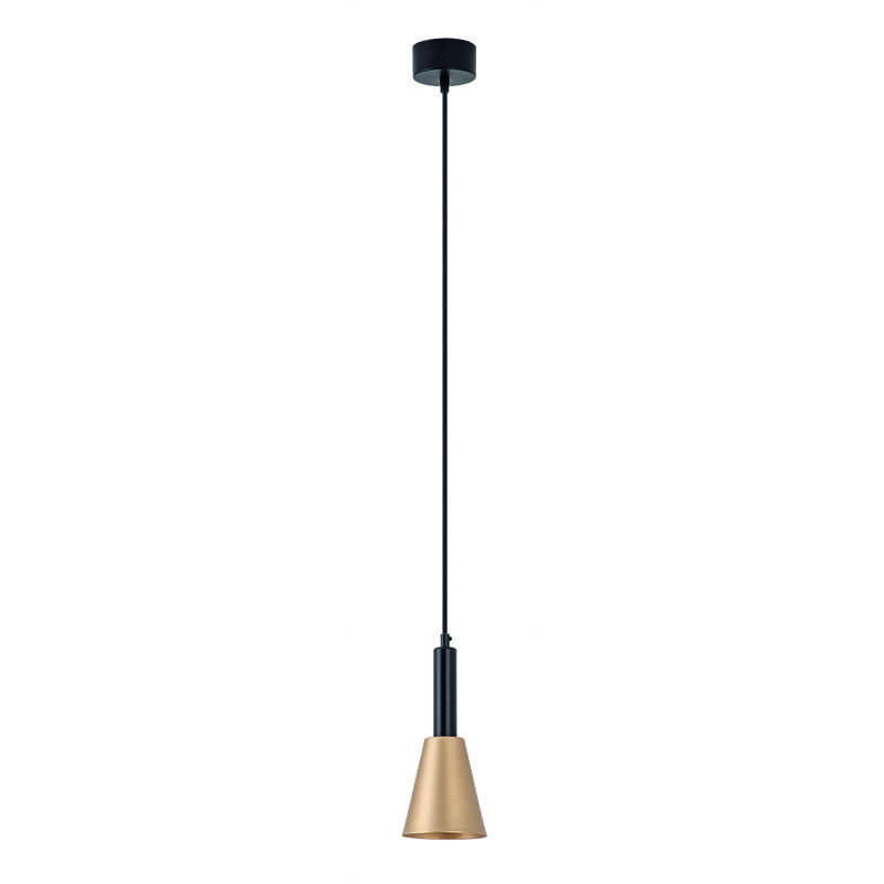 7W LED pakabinamas šviestuvas, aukso/juodos sp., 3000K, 22180