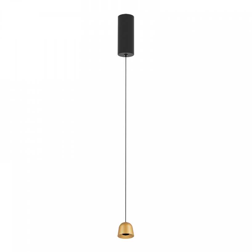 7W LED pakabinamas šviestuvas, aukso sp., 3000K, 24°, su filtru nuo akinimo, 25138
