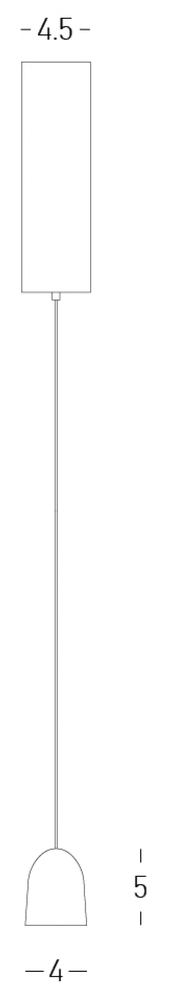 7W LED pakabinamas šviestuvas, baltas, 3000K, 24°, su filtru nuo akinimo, 25136
