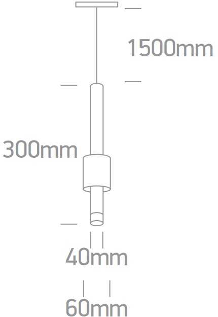 7W LED pakabinamas šviestuvas į magnetines sistemas ONELIGHT MINI/MIDI/MAXI, juodas, 3000K, DALI, 42132L/B/W