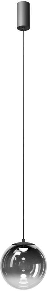7W LED pakabinamas šviestuvas IRIDES, juodos/dūmų sp., 3000K, 01-3963