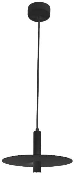 7W LED pakabinamas šviestuvas, juodas, 3000K, 18139-B