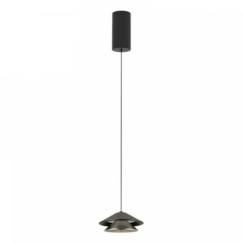 7W LED pakabinamas šviestuvas, juodos/nikelio sp., 3000K, su filtru nuo akinimo, 25348