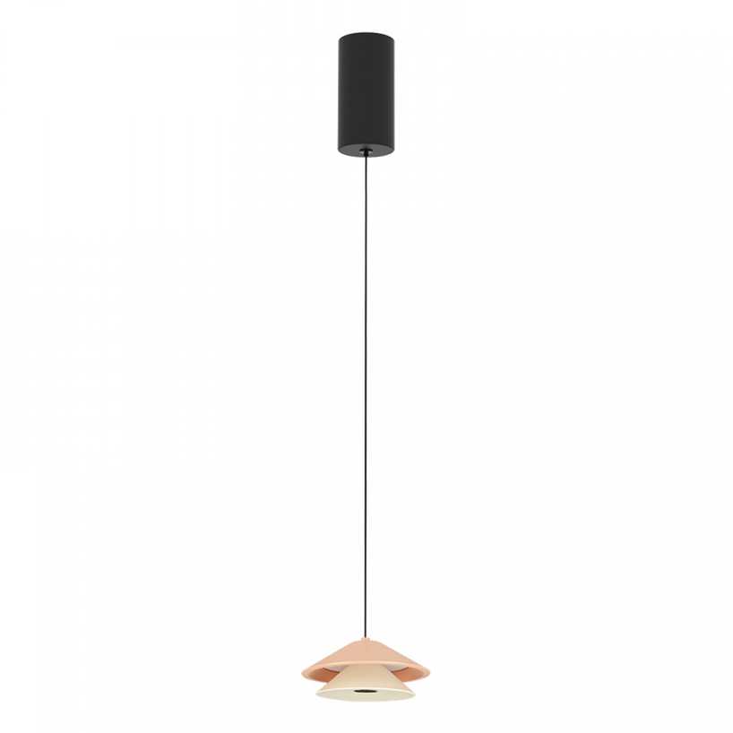 7W LED pakabinamas šviestuvas, rausvos/smėlio sp., 3000K, su filtru nuo akinimo, 25346