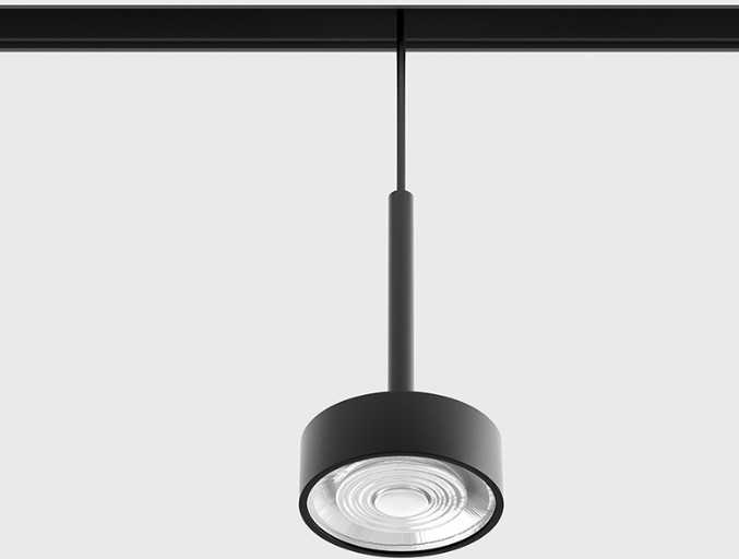7W LED pakabinamas šviestuvas SOL MINI P į magnetinę sistemą IN_LINE, juodas, 3000K, 48V, 24°