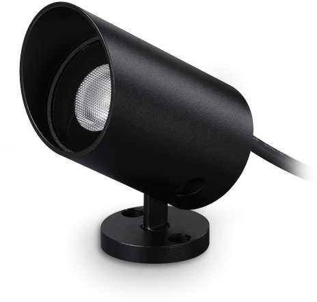 7W LED pastatomas lauko šviestuvas - prožektorius KOALA, juodas, 3000K, IP65, 349596