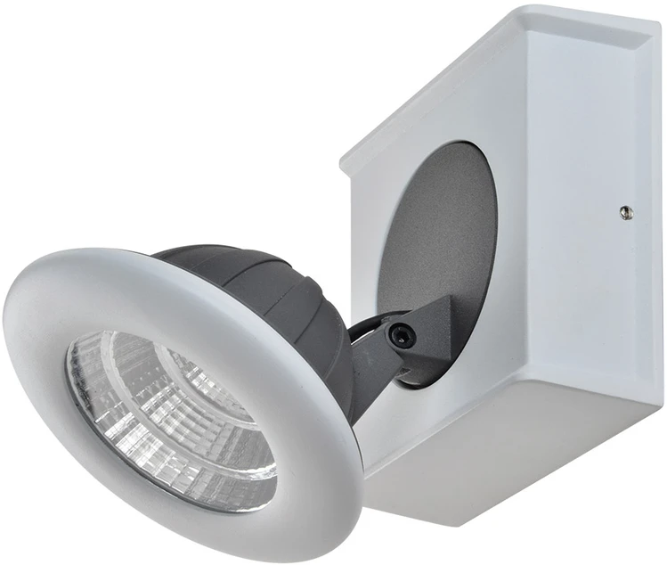 Lubinis šviestuvas 7W LED paviršinis šviestuvas CATALINA, baltos/pilkos sp., 3000K
