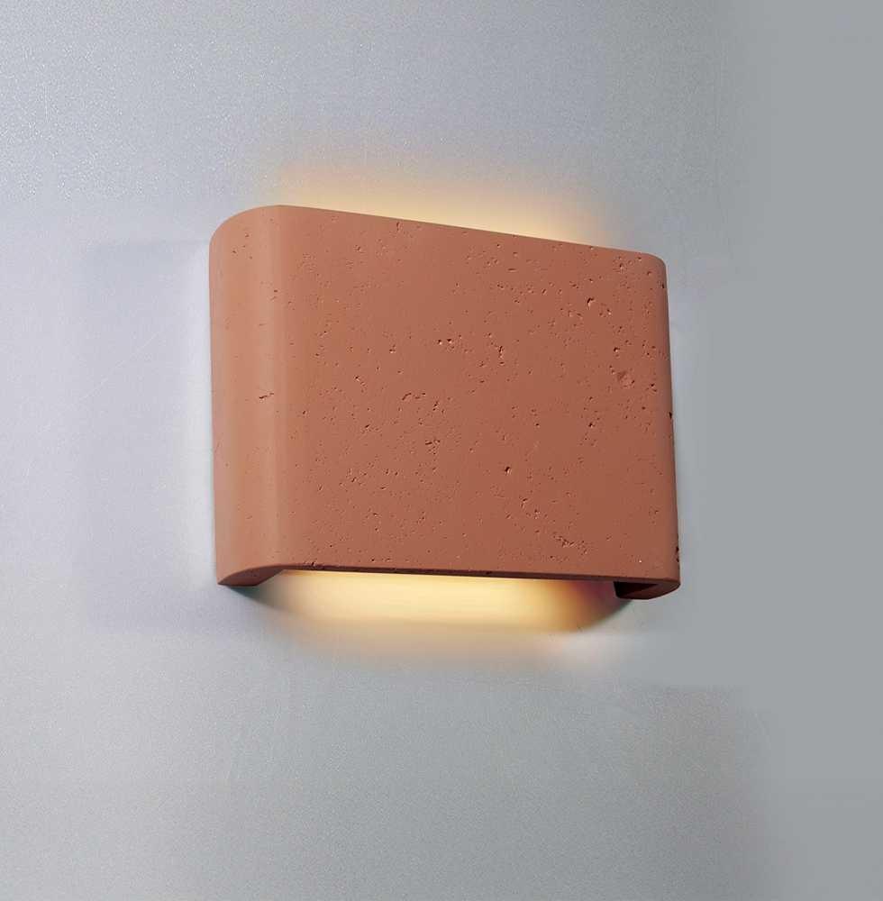 7W LED sieninis fasado šviestuvas ADALIN, raudonas, 3000K, IP65, šviečia į viršų ir į apačią, 4327801