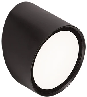 Sieninis šviestuvas 7W LED sieninis fasado šviestuvas, juodas, 3000K, IP65, E436