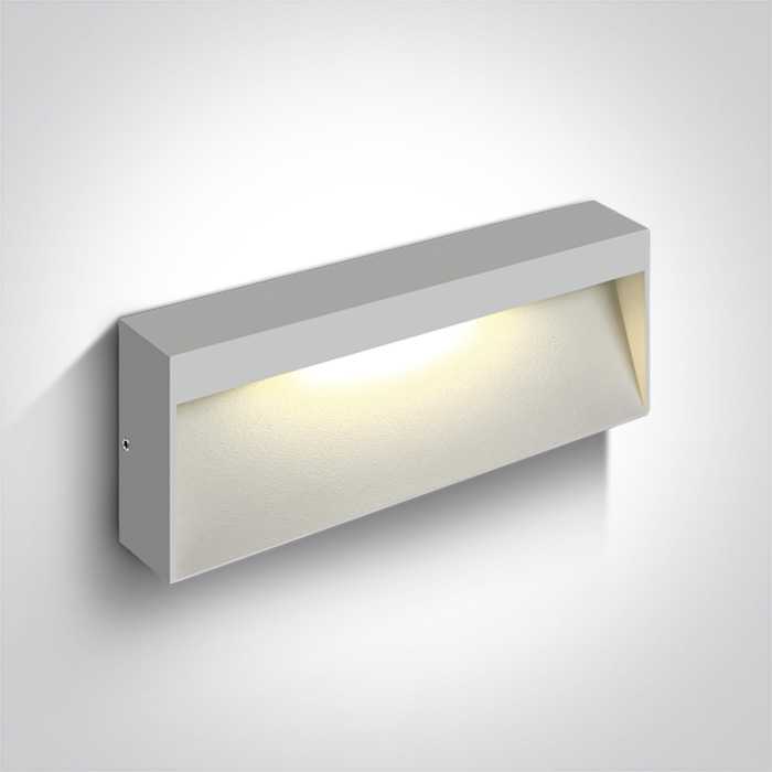 7W LED sieninis šviestuvas, baltas, 3000K, 67359B/W/W