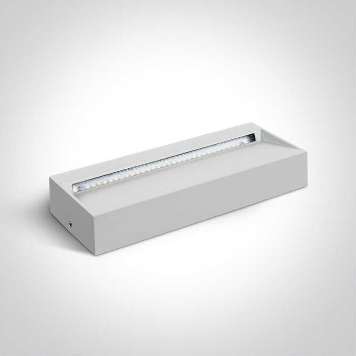 7W LED sieninis šviestuvas, baltas, 3000K, 67359B/W/W