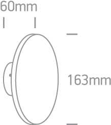 7W LED sieninis šviestuvas, baltas, 3000K, 67450/W/W