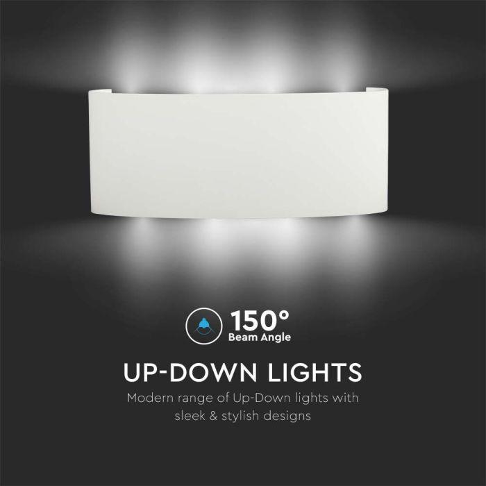 V-tac 7W LED sieninis šviestuvas, baltas, 4000K, IP65