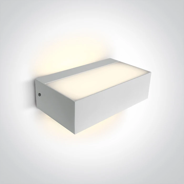 7W LED sieninis šviestuvas, baltos sp., 2700/3300/4000K, IP65, šviečia į viršų ir į apačią, 67392/W/V