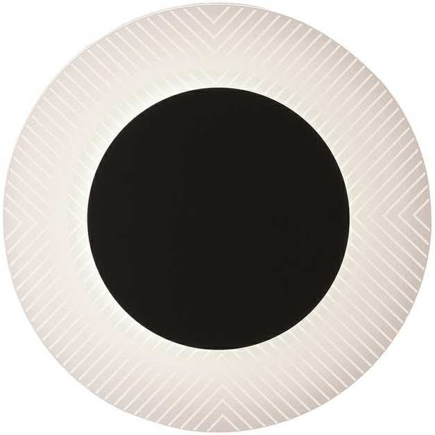 7W LED sieninis šviestuvas FANTASIA, juodas/skaidrus, 3000K, 4287901