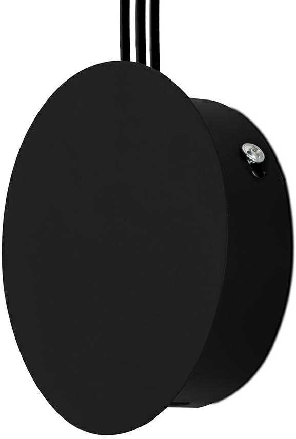 7W LED sieninis šviestuvas FLUSSO WALL 3, juodas, 3000K