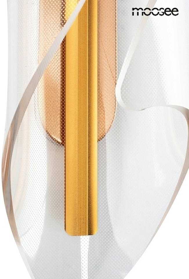 7W LED sieninis šviestuvas FROST, aukso sp., 3000K