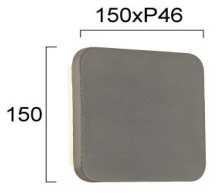 7W LED sieninis šviestuvas RYDA, pilkas, 3000K, 4323200