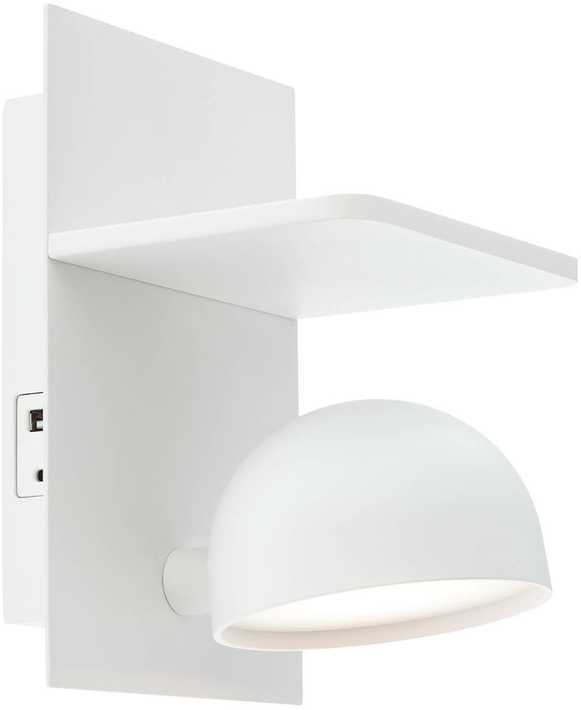7W LED sieninis šviestuvas SEIBI, baltas, 3000K, dimeriuojamas, su USB