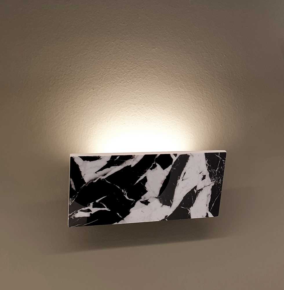7W LED sieninis šviestuvas SELENA, juodas, 3000K, 4320200