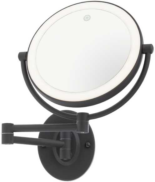 7W LED sieninis šviestuvas SELFIE, juodas, 3000/4000/6000K, dimeriuojamas