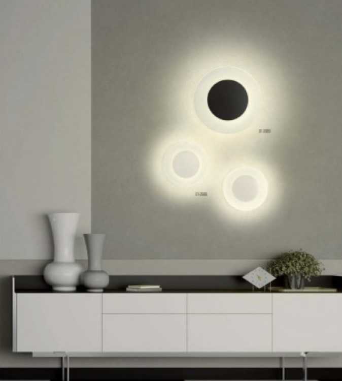 7W LED sieninis šviestuvas TATOO, baltas, 3000K, 33cm, 01-2686